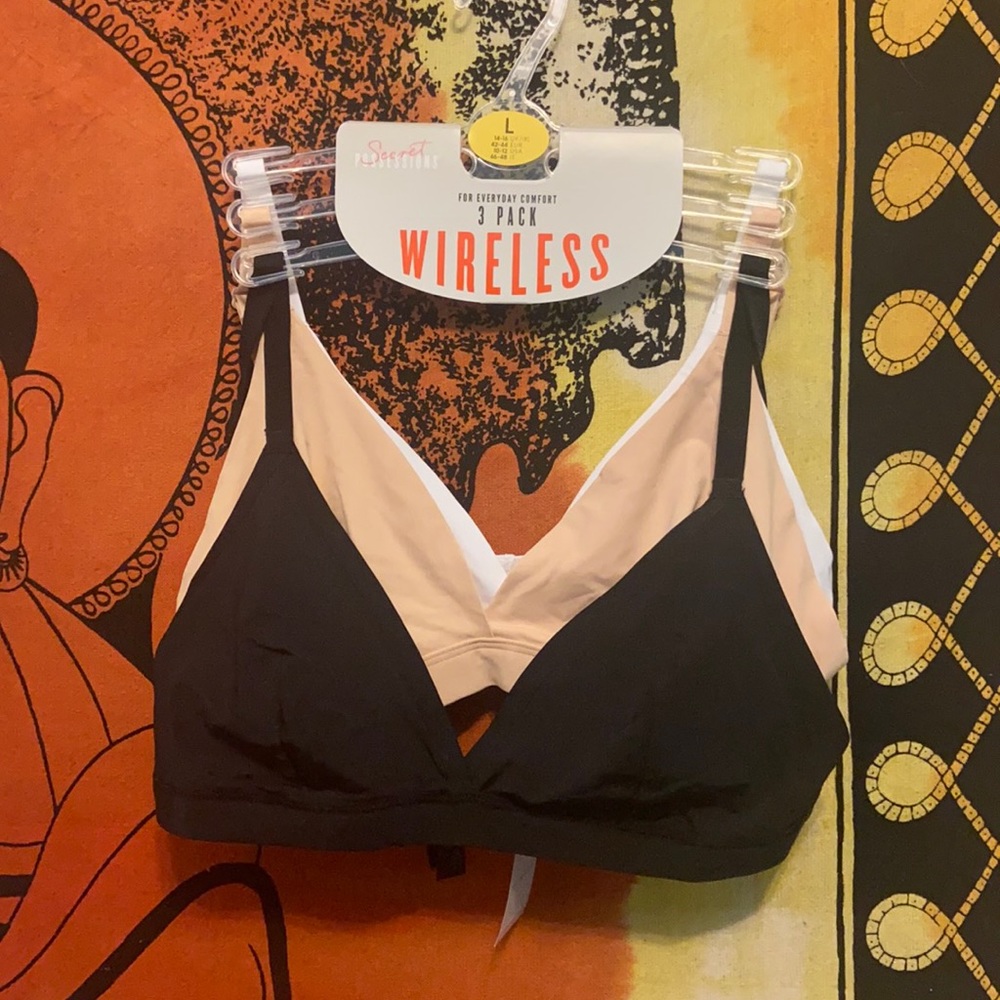 3 pack wireless bras